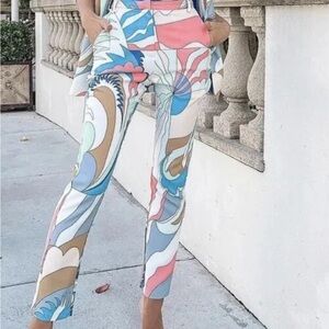 womens cat walk connection high waist fitted pant size large New